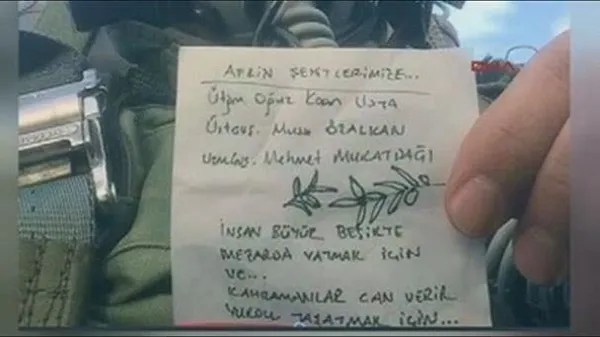 F-16 pilotundan duygulandıran 'Zeytin Dalı' mesajı-1