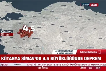 Kütahya'da deprem!