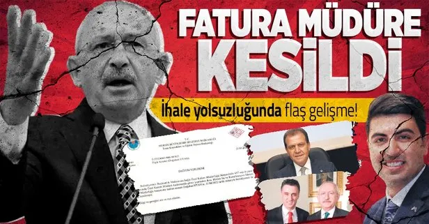 O ihalenin faturası müdüre kesildi