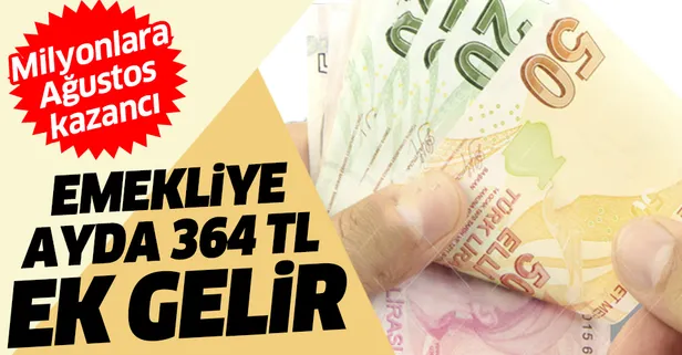 Emekliye ayda 364 TL ek gelir