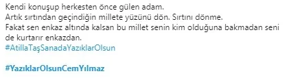 Elazığ depremi sonrası sosyal medyada Cem Yılmaz'a tepki-3