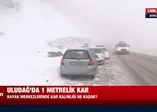 Uludağ'da kar kalınlığı 1 metreyi aştı