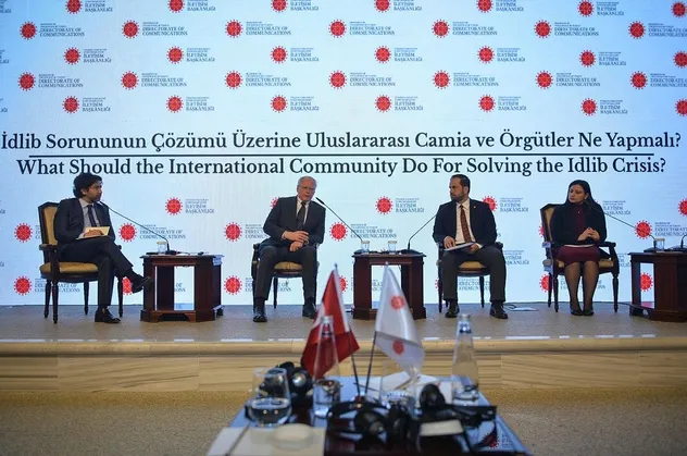 Dolmabahçe Çalışma Ofisi'nde "Uluslararası İdlib Konferansı" düzenlendi