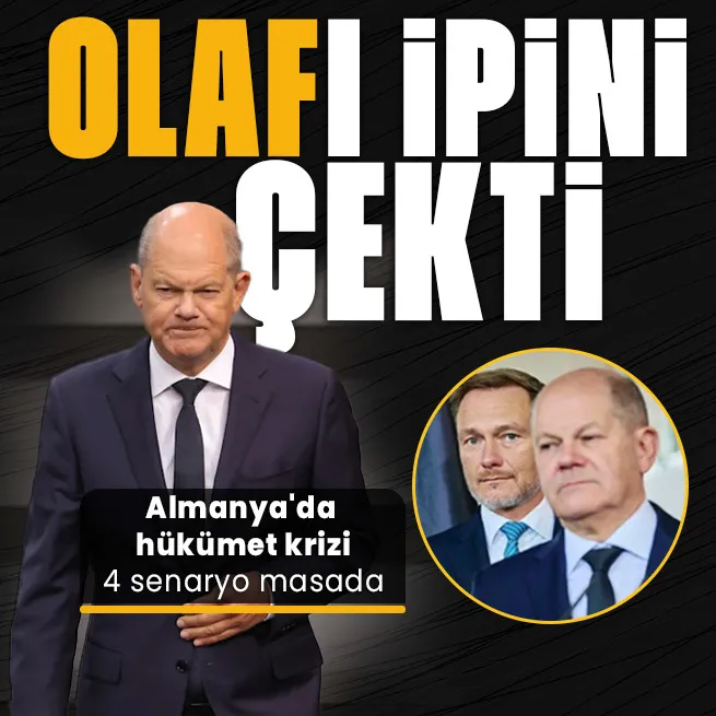 Dünya ABD seçimleri ve Trumpı konuşurken Almanyada hükümet krizi! Scholz koalisyon ortağını direkt görevden aldı