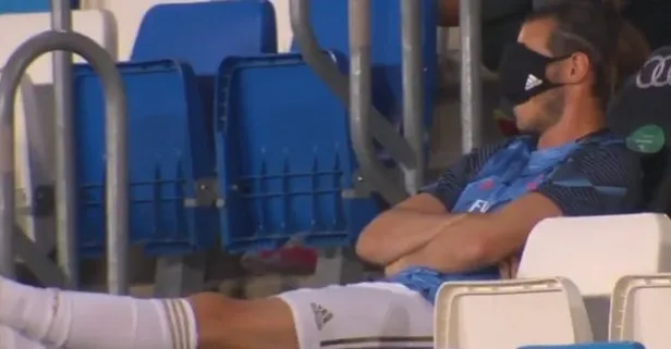 Real Madrid’de akıllara zarar görüntü | Gareth Bale maç sırasında uyudu