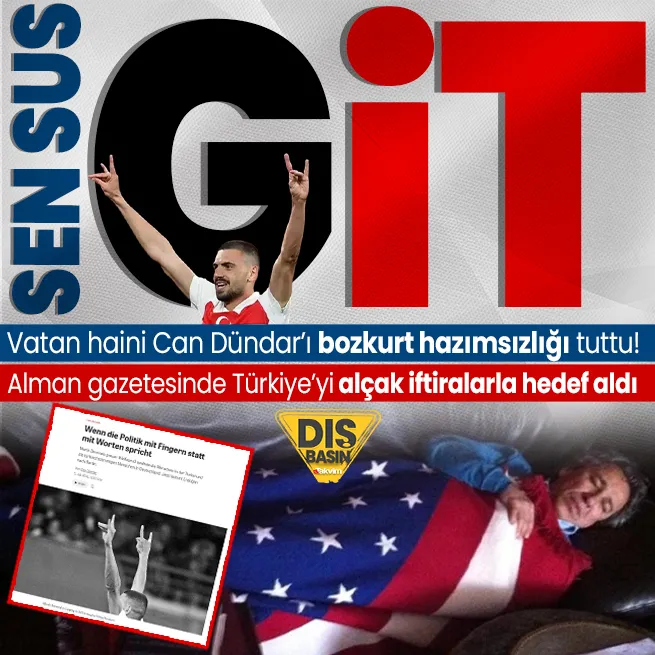 Vatan haini firari FETÖcü Can Dündarın bozkurt işareti hazımsızlığı! Alman gazetesinde Türkiyeyi ve Başkan Erdoğanı alçak ifadelerle hedef aldı