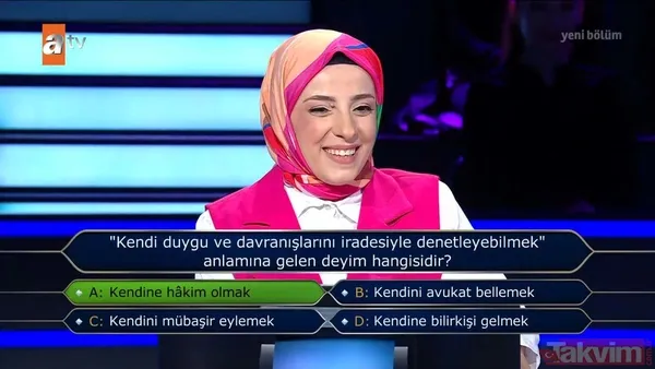 Kim Milyoner Olmak İster'e sosyal medya fenomeni Sevinç Parlak konuk oldu! - 7