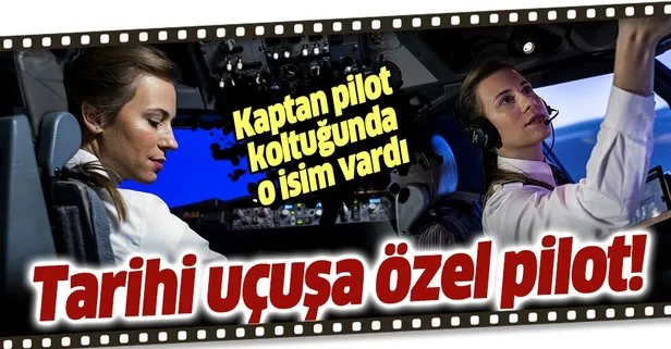 THY’nin 19 Mayıs özel uçuşunda en genç kaptan pilotu Selin Sevimli görev aldı