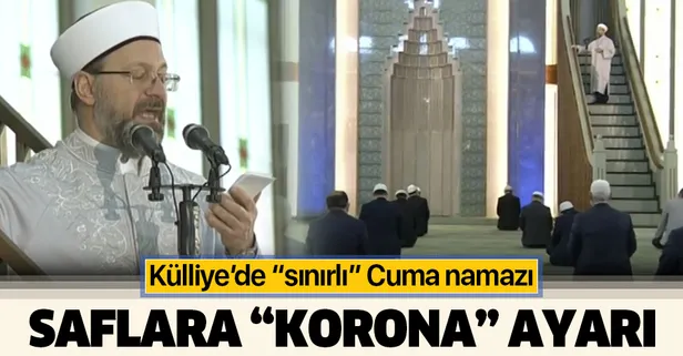 Son dakika: Beştepe Millet Camisi'nde Diyanet tarafından belirlenen az sayıda katılımla cuma namazı kılındı