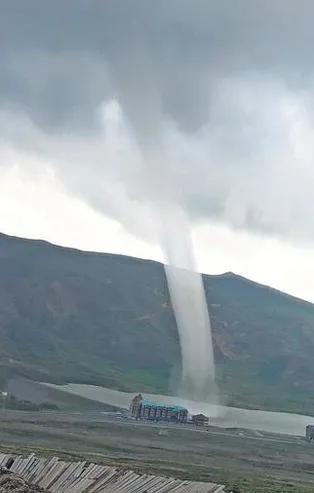 Erciyes hortumu! Görenler inanamadı