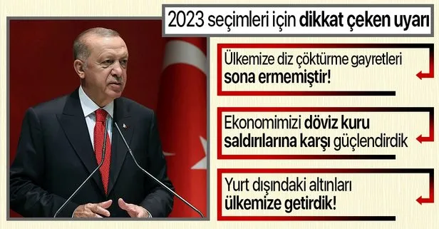 Başkan Erdoğan’dan Genişletilmiş İl Başkanları Toplantısı’nda kritik 2023 seçimi uyarısı