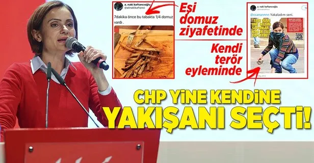 CHPli Kaftancıoğlunun eşinin domuz ziyafeti