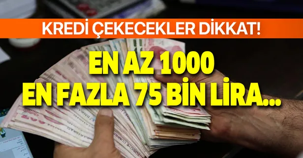 Başvuranın hemen hesabına geçiyor! Ek masraf, komisyon yok! En az 1000 en fazla 75.000 TL ihtiyaç kredisi...