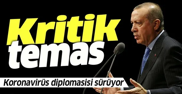 Son dakika: Başkan Erdoğan’dan kritik görüşme! Koronavirüs diplomasisi sürüyor