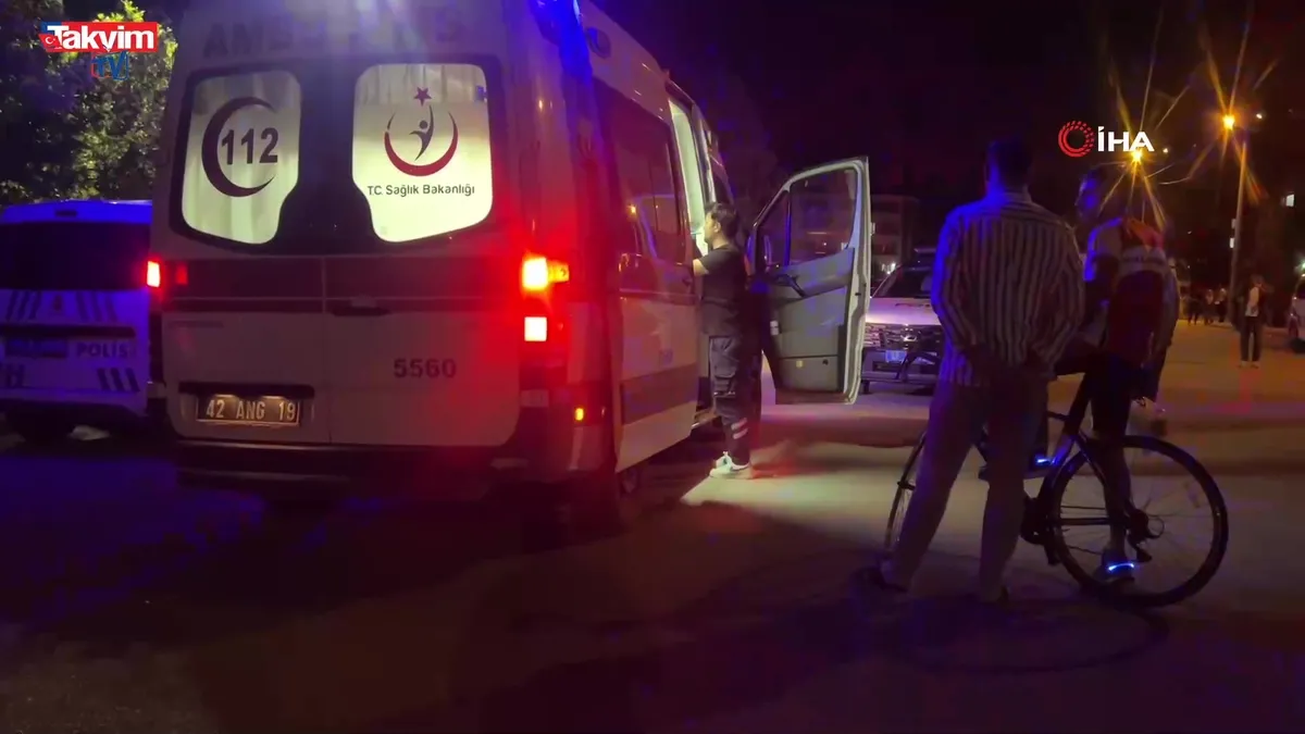 Konya'da vahşet! Parkta üvey babasını bıçakladı