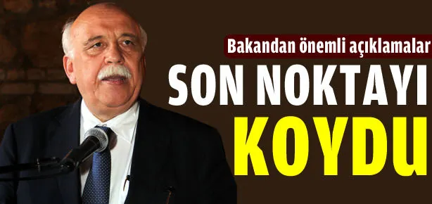 Bakandan önemli açıklamalar
