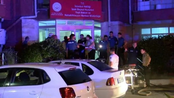 Sarıyer’de 2 katlı huzurevinde korkutan yangın!-1