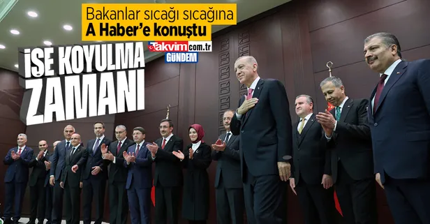 Yeni bakanlar ilk kez konuştu: İşe koyulma zamanı