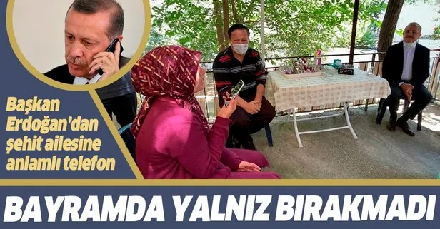 Başkan Erdoğan’dan şehit ailesine bayram telefonu