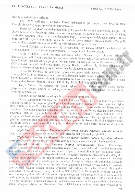 Gülistan Doku dosyasında kritik gelişme: Gizli tanığın “Pertekli korucu” beyanı sonrası Fatih Özmen tutuklandı-3
