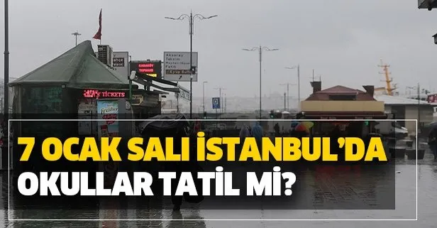 İstanbul’da bugün okullar tatil mi? 7 Ocak fırtına sonrası Valilikten İstanbul için tatil açıklaması var mı?