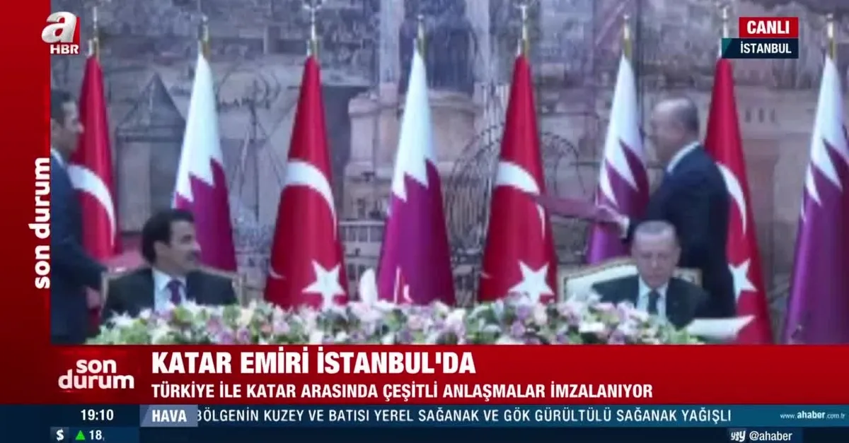 Türkiye ile Katar arasında imzalar atıldı