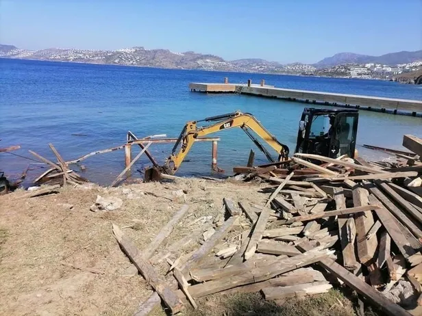 Son dakika: Dodo Beach'te yıkım tekrar başladı!-3