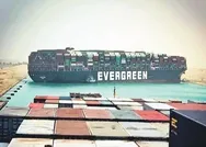 Süveyş Kanalını tıkayan Ever Given adlı gemi ticareti durdurdu! Günlük zarar 10 milyar dolar