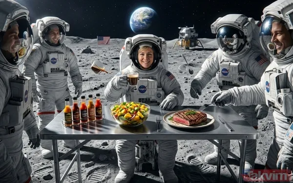 4 astronota 43 fincan taze kahve! NASA menüyü açıkladı - 5