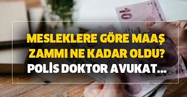 Yeni öğretmen, polis, hemşire, doktor maaşları... Kalem kalem memur işçisi, esnaf ve çiftçi emeklisi maaşları!