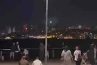 Üsküdar sahilinde dronlu alkol denetimi: Uyarıyı duyanlar bölgeden uzaklaştı