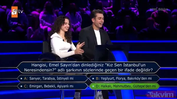 Kim Milyoner Olmak İster'de Kenan İmirzalıoğlu'ndan Yusuf Çim ve Feyza Sevil Güngör'ü pes ettiren 200 bin TL'lik 'TDK' sorusu - 15