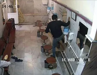 Caminin musluklarını çalan hırsız tutuklandı