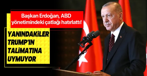 Başkan Erdoğan ABD yönetimindeki çatlağı hatırlattı: Yanındakiler Trump’ı dinlemedi...