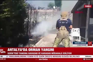 Antalya'da orman yangını!