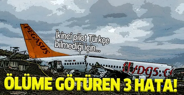 Sabiha Gökçen'de pistten çıkan Pegasus ile ilgili yeni detay! İkinci pilot Türkçe konuşan kuleyi anlamamış!