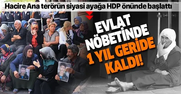 Diyarbakır’da yaşayan Hacire Akar’ın HDP önünde başlattığı evlat nöbetinde 1 yıl geride kaldı