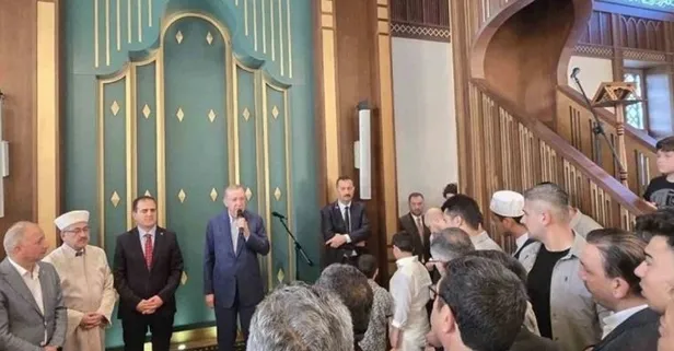 Başkan Erdoğan Kurban Bayramı namazını Marmaris'te kıldı! Vatandaşa nasihat Haremi Şerif'li dua!