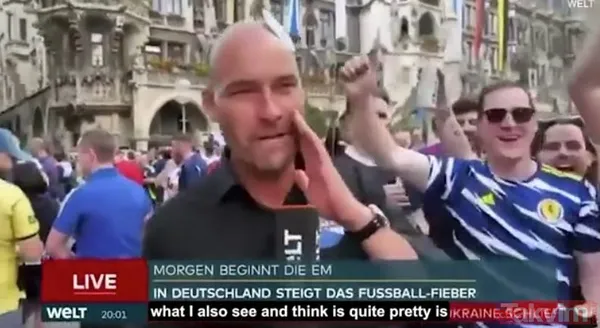 EURO 2024’te İskoç eteği skandalı! Alman sunucu altında ne olduğunu merak etti: Gördüğüne bin kez pişman oldu - 3