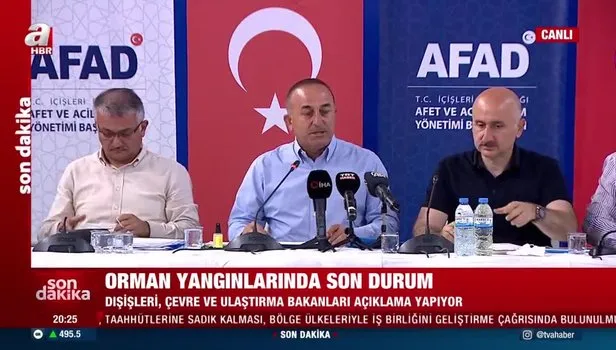 Orman yangınlarında son durum! Bakanlardan ortak açıklama…