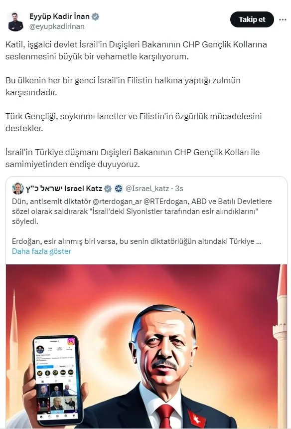 israil-disisleri-bakani-yisrael-katztan-baskan-erdogana-bu-kez-instagram-saldirisi-ekrem-imamoglu-ve-mansur-ya-1722945535166.jpg İsrail Dışişleri Bakanı Yisrael Katz'tan Başkan Erdoğan'a bu kez "Instagram" saldırısı!! Ekrem İmamoğlu ve Mansur Yavaş detayı...-7