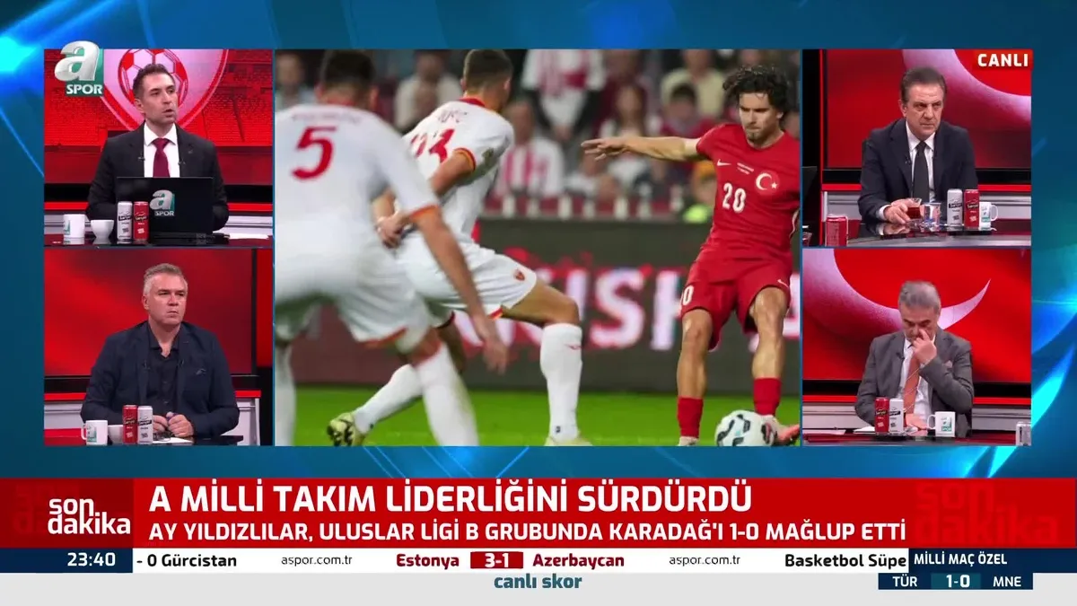 UEFA Uluslar Ligi: TÜRKİYE 1 - 0 Karadağ