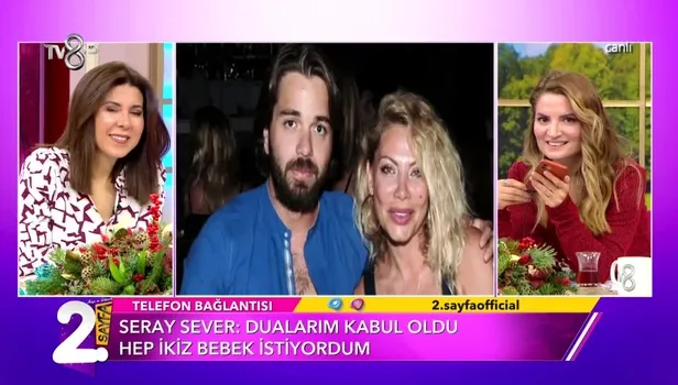 Seray Sever'den hamilelik açıklaması! Canlı yayında ikiz bebek müjdesi verdi! ''Birinin adı Sofia...''