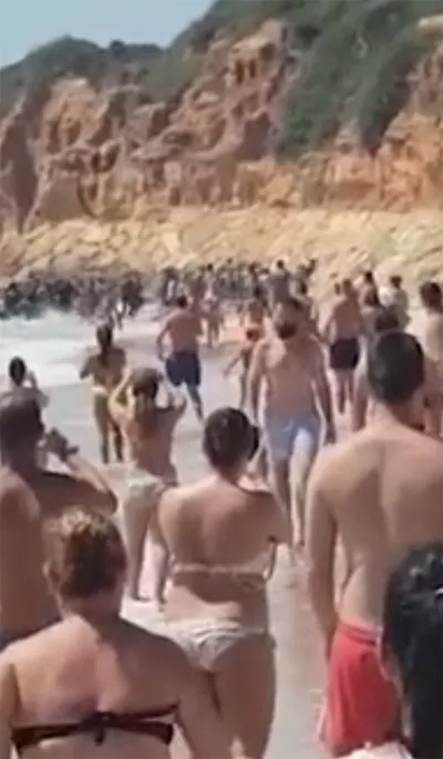 Plajda şok anlar! - 3