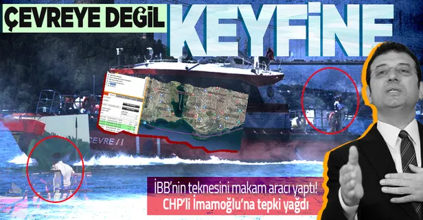 Tekneyi makam aracı yapan CHP'li İBB Başkanı Ekrem İmamoğlu'na büyük tepki: Çevreye değil keyfine kullanıyor