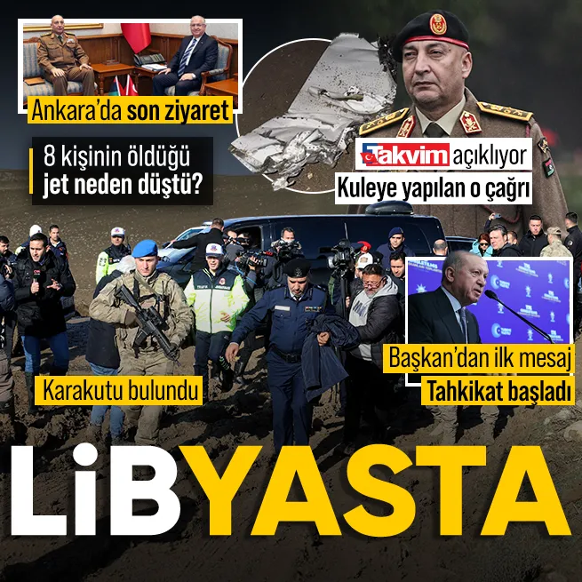 Ankarada düşen Libya uçağındaki karakutu bulundu!