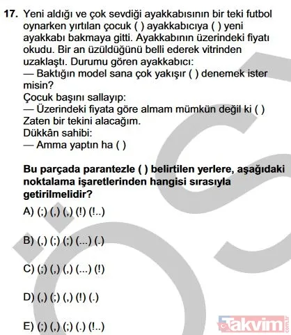 2019 YKS TYT soruları ve cevapları burada! Türkçe, Sosyal Bilimler, Matematik, Fen Bilimleri cevap anahtarı - 19