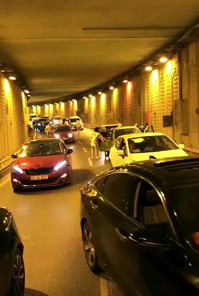 İstanbul'da tünel kapatıp havaya ateş açan magandalar yakalandı-1