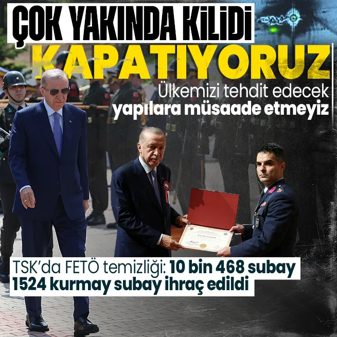 Başkan Erdoğandan Kurmay Subay Mezuniyet Töreninde önemli açıklamalar: Çok yakında kilidi kapatıyoruz