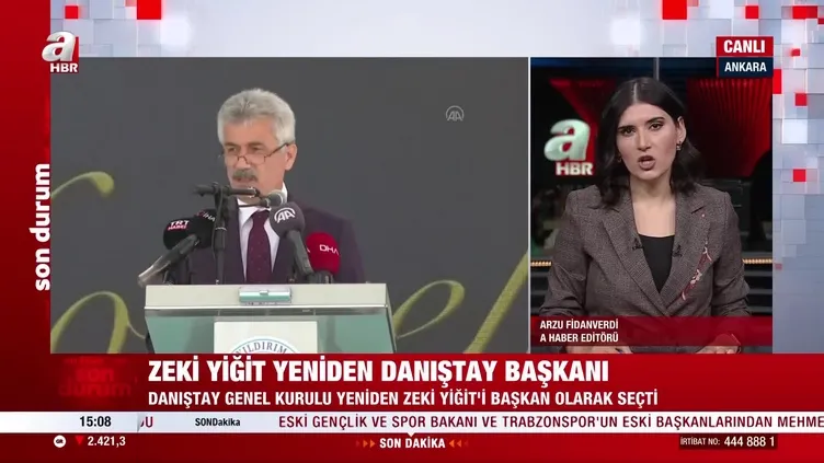 Danıştay Başkanı belli oldu! Zeki Yiğit yeniden seçildi!